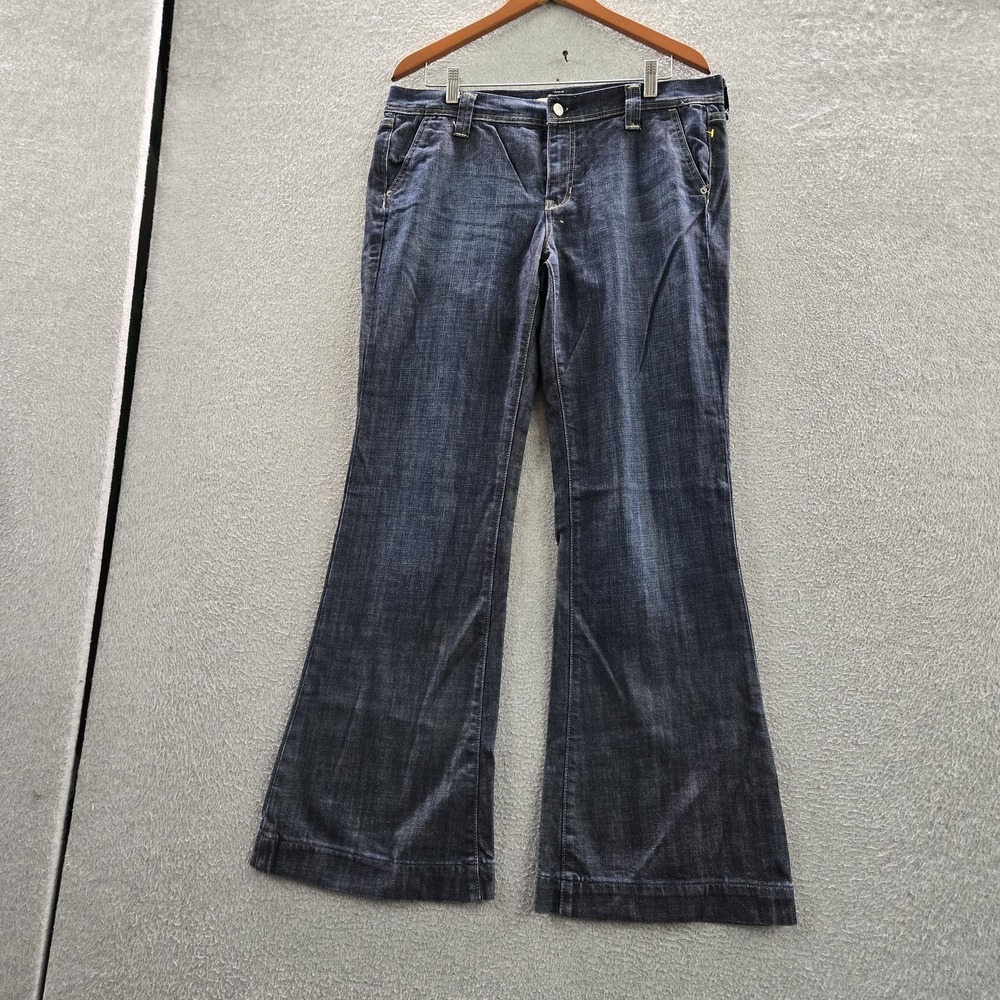 VINtAGE Gap 1969 Women Jeans 12 Blue Denim Flare Limited Edition Skater Y2K‎ 90s